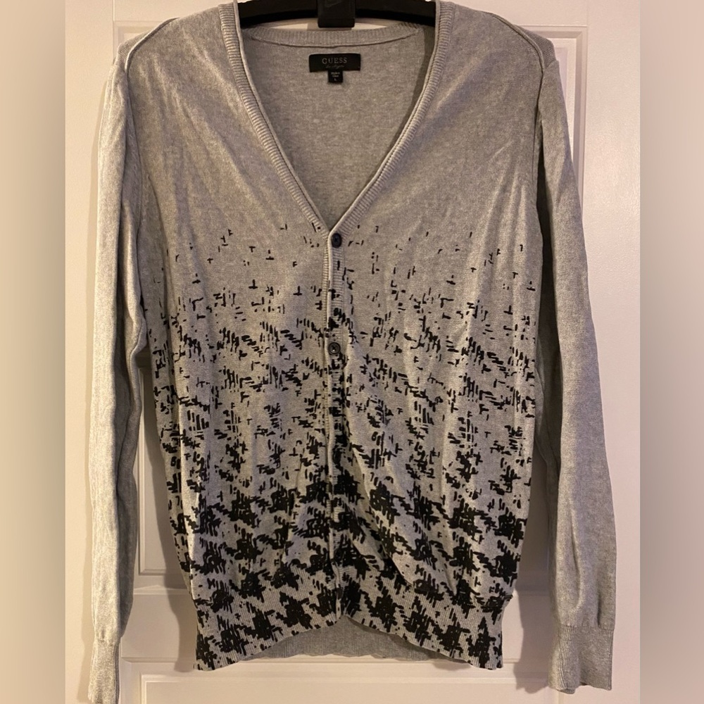 Guess Los Angeles large cotton button up cardigan